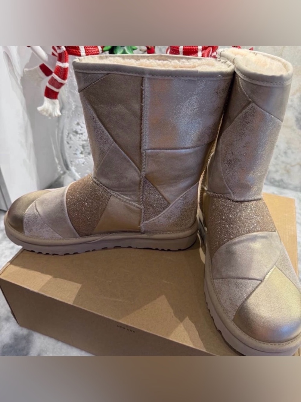UGG Shimmer Boots ✨ Gold Glitter | Size 11 | BNWT